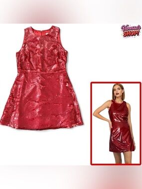 Shoshanna Midnight Francesca Sequin Dress!